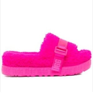Ugg Womens Fluffita Slipper Slide Sandal 8